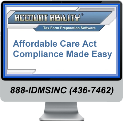 IRS approved ACA software to print and efile forms 1094-C, 1095-B and 1095-C